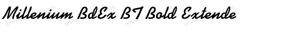 Millenium BdEx BT Bold Extended字体转换